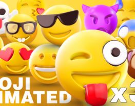 Chia sẻ free bộ Emoji 3D Animated cho After Effects