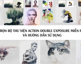 Download bộ action Double Exposure free cho photoshop