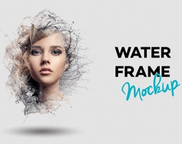 Bộ mockup tạo ảnh chân dung Water Frame