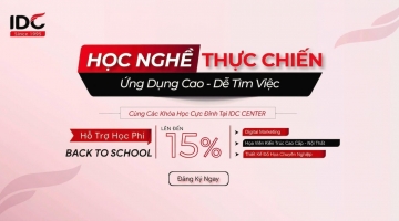 Ưu Đãi Học Phí Lên Đến 15% Tại IDC Center