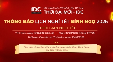 Thông báo lịch nghỉ Tết Nguyên đán Bính Ngọ 2026
