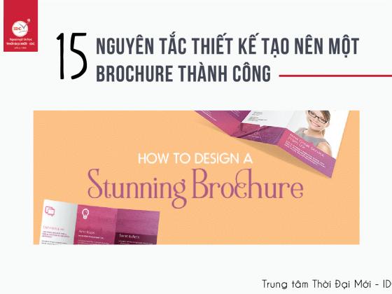 15 MẸO CÁCH THIẾT KẾ BROCHURE TUYỆT VỜI