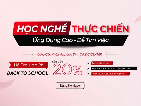 Ưu Đãi Học Phí Lên Đến 20% Tại IDC Center